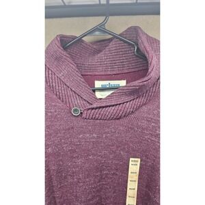 NWT Urban Pipeline Men's Burgundy Long Sleeve Pullover Knit Sweater Size‎ Medium